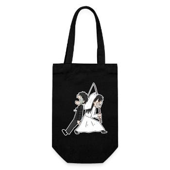 Se marier Mème Drôle - Sac à bouteille - noir - Devant