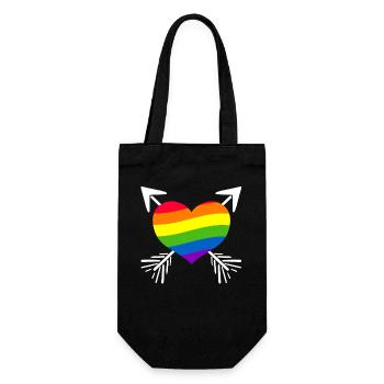 Arc-en-ciel - Sac à bouteille - noir - Devant