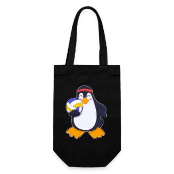 Joueur de volley-ball des Penguins Volley-ball - Sac à bouteille - noir - Devant