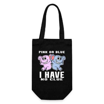 Pink Or Blue - Annonce de bébé - Sac à bouteille - noir - Devant