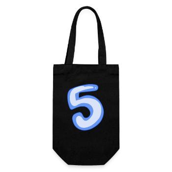 5 Bleu - Sac à bouteille - noir - Devant