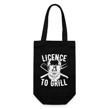 Licence To Grill Grill Master Chef Contract Griller - Gift Bag for Bottles - black - Front