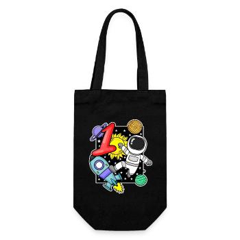 1 an astronaute garçon 1er anniversaire cadeau - Sac à bouteille - noir - Devant