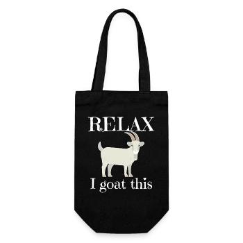 Détends-toi je chèvre ça - Sac à bouteille - noir - Devant