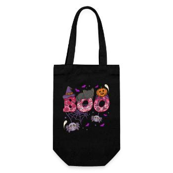 Halloween Boo Halloween-Kostüm - Geschenkbeutel für Flaschen - Schwarz - Vorne