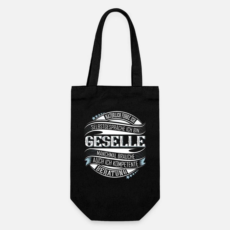Geselle - Geschenkbeutel für Flaschen - Schwarz