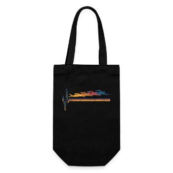 Schwimmen Schwimmer - Geschenkbeutel für Flaschen - Schwarz - Vorne
