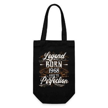 1968 Legend Year of construction Year of birth Year of birth - Gift Bag for Bottles - black - Front