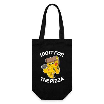 Pizza Training Fitness Sport Gift - Gift Bag for Bottles - black - Front
