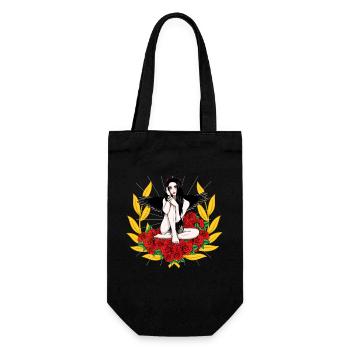 Devilish Devil Woman Satan's Roast Devil - Gift Bag for Bottles - black - Front