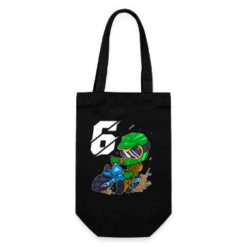 6 years Motocross children - Gift Bag for Bottles - black - Front
