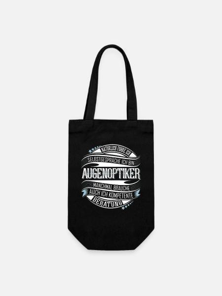 Augenoptiker - Geschenkbeutel für Flaschen - Schwarz