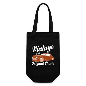 Funny Car Quote For Car Lovers Vintage Classic Car - Gift Bag for Bottles - black - Front