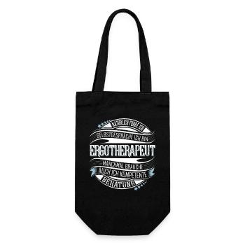 Ergotherapeut - Geschenkbeutel für Flaschen - Schwarz - Vorne
