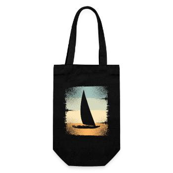 Sailing ship - Gift Bag for Bottles - black - Front