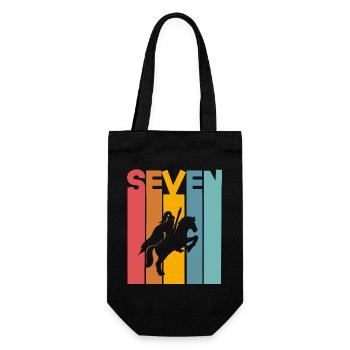 7 years Ritter Children's Birthday Party - Gift Bag for Bottles - black - Front