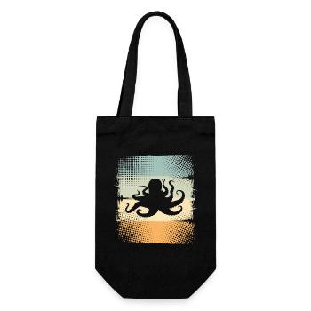 Poulpe poulpe poulpe - Sac à bouteille - noir - Devant