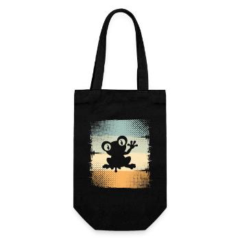 Frog - Gift Bag for Bottles - black - Front