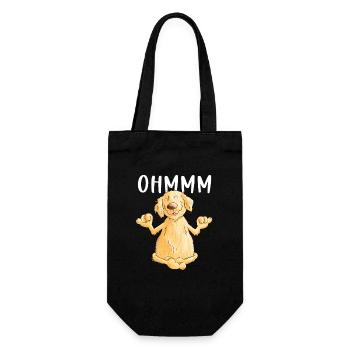 Ohmmm Golden Retriever Yoga I Chiens Comic - Sac à bouteille - noir - Devant