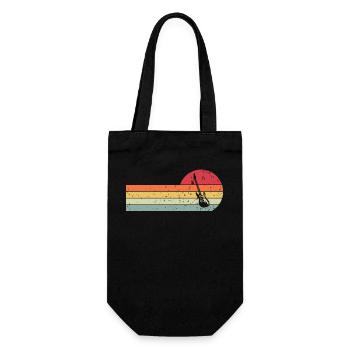 Guitar - Gift Bag for Bottles - black - Front