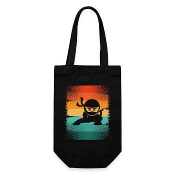 Ninja - Geschenkbeutel für Flaschen - Schwarz - Vorne