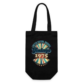 Année de naissance 1975 Anniversaire Vintage - Sac à bouteille - noir - Devant