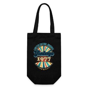Année de naissance 1977 Anniversaire Vintage - Sac à bouteille - noir - Devant