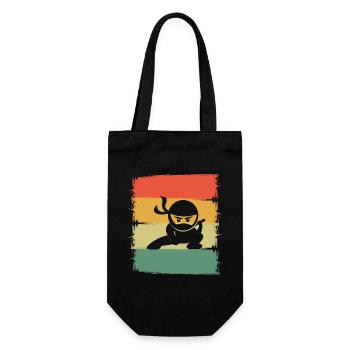 Ninja - Gift Bag for Bottles - black - Front
