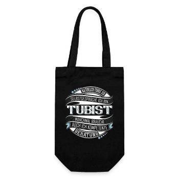 Tubist - Geschenkbeutel für Flaschen - Schwarz - Vorne