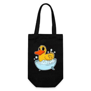 Canard en caoutchouc qui lave les enfants tout-petit - Sac à bouteille - noir - Devant