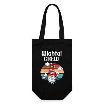 Elves Crew Christmas Gnome - Gift Bag for Bottles - black - Front