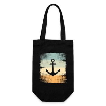 Anchor - Gift Bag for Bottles - black - Front