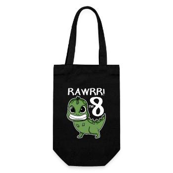 8ème anniversaire - 8 ans - J’ai 8 ans - Sac à bouteille - noir - Devant