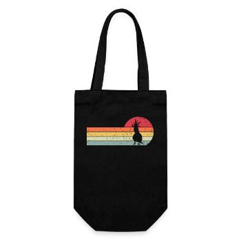Cockatoo - Gift Bag for Bottles - black - Front