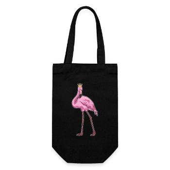 Flamingo Crown - Gift Bag for Bottles - black - Front