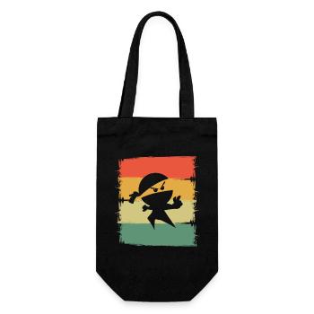 Ninja - Geschenkbeutel für Flaschen - Schwarz - Vorne
