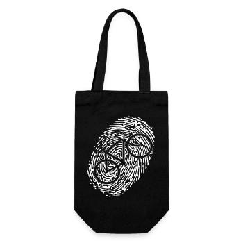 Empreinte digitale du vélo - Sac à bouteille - noir - Devant