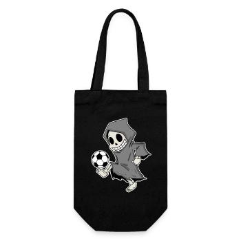 Grim Reaper avec le football - Sac à bouteille - noir - Devant