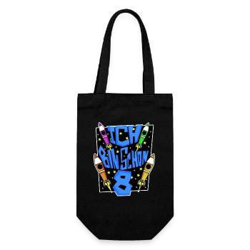 8. Geburtstag Junge Geschenk - Geschenkbeutel für Flaschen - Schwarz - Vorne