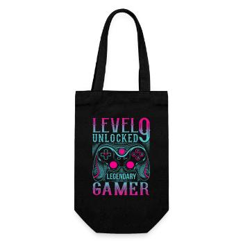 9ème anniversaire Niveau 9 Jeu de joueur - Sac à bouteille - noir - Devant