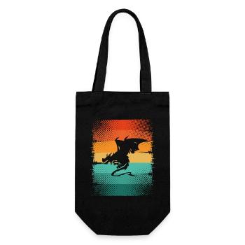Dragon - Gift Bag for Bottles - black - Front