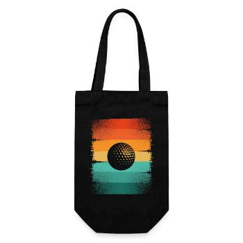 Golf ball - Gift Bag for Bottles - black - Front