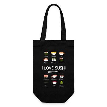 sushi kit love sushi essi sticks vue d’ensemble japon - Sac à bouteille - noir - Devant