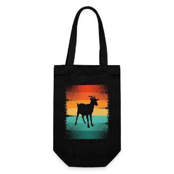 Goat - Gift Bag for Bottles - black - Front