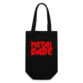 Metal Babe - Heavy Metal - Geschenkbeutel für Flaschen - Schwarz - Vorne