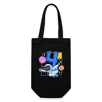 4 anniversaire garçon - 4 ans - J’ai 4 ans - Sac à bouteille - noir - Devant