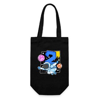 2 anniversaire garçon - 2 ans - Je suis 2 - Sac à bouteille - noir - Devant