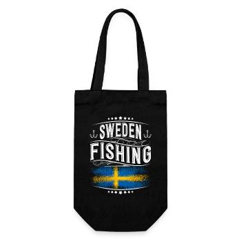 Suède Pêche Pêcheur Pêcheur - Sac à bouteille - noir - Devant