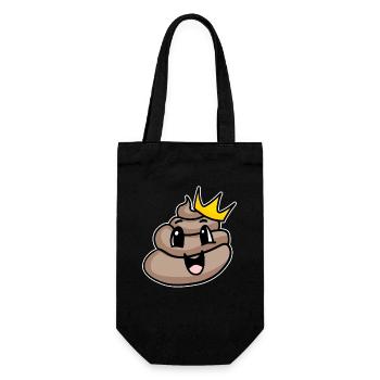 Roi du caca - Sac à bouteille - noir - Devant