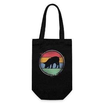 Pig - Gift Bag for Bottles - black - Front